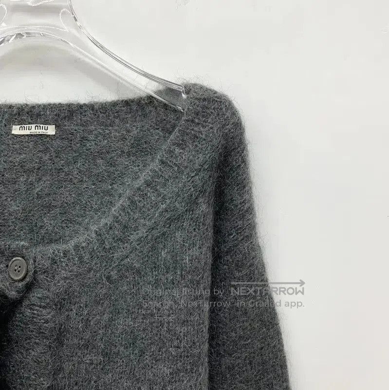 Miu Miu Miu Miu Dark Gray Women's Cardigan Sweater . Size S / US 4 / IT 40 - 3 Thumbnail