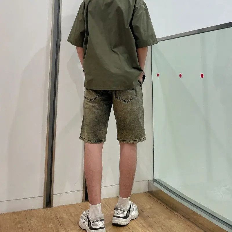 Japanese Brand Retro loose ripped denim shorts Size US 30 / EU 46 - 4 Thumbnail