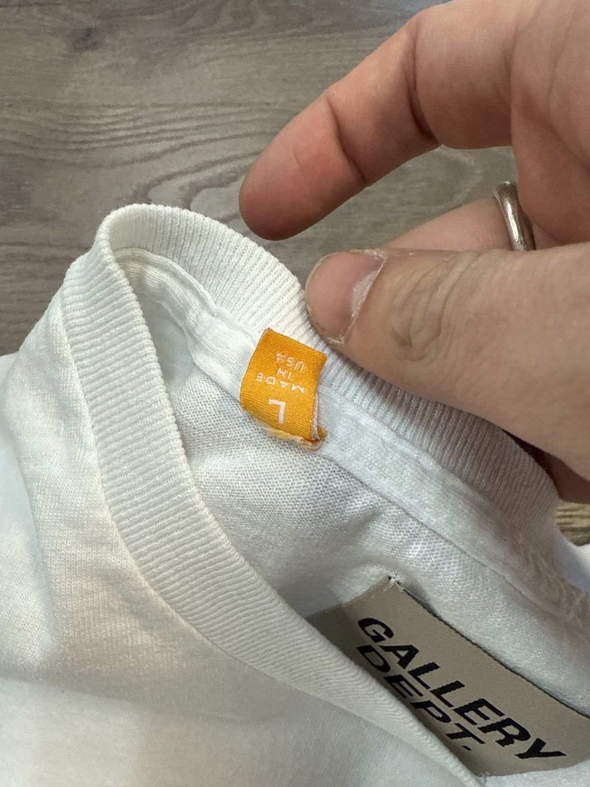 Gallery Dept. Gallery dept basic logo T shirt white large Size US L / EU 52-54 / 3 - 6 Thumbnail