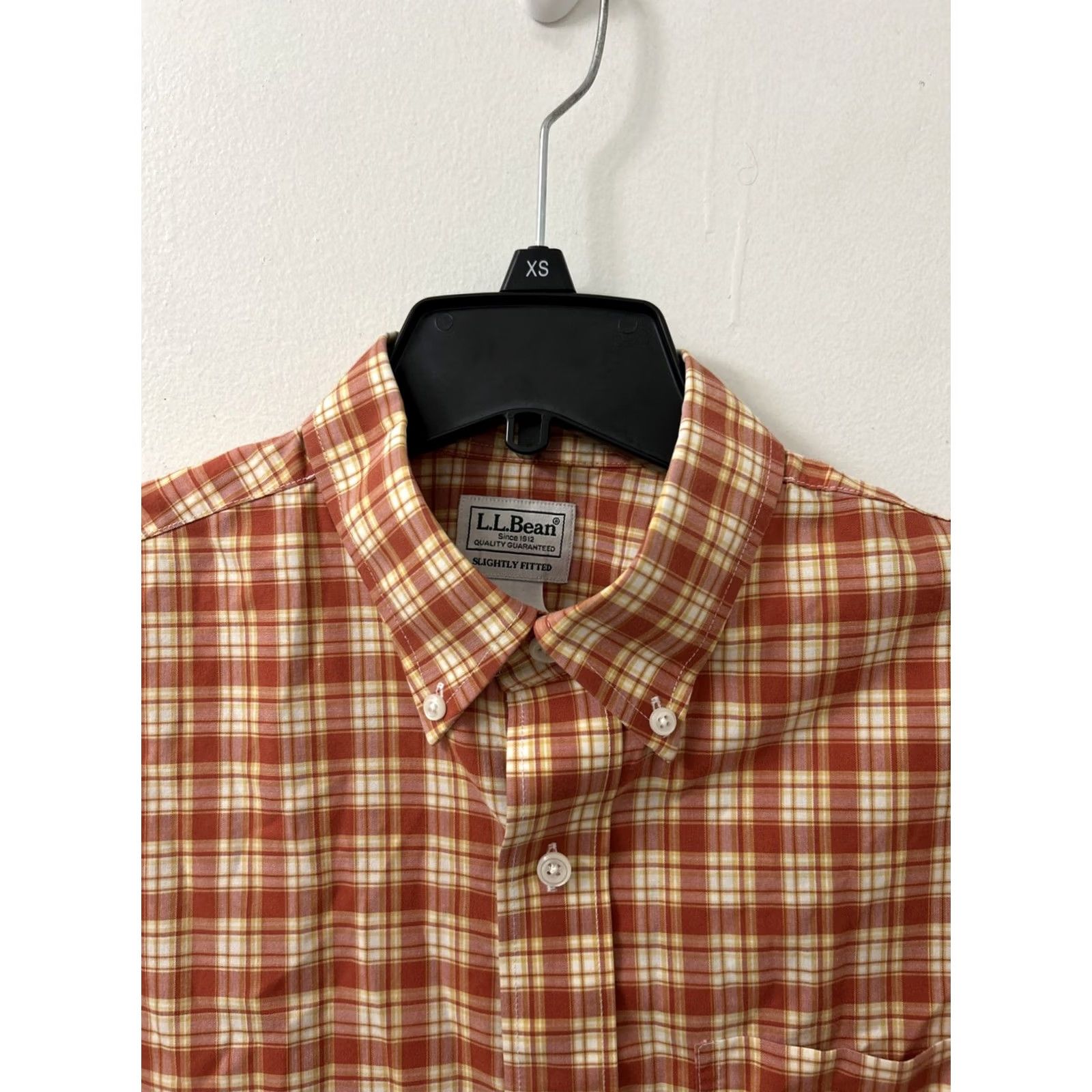 Vintage LL Bean Shirt Mens M Red Plaid Kennebunk Sport Wrinkle Resistant Button-Up Pocketed Casual Classic Preppy Mens Size US M / EU 48-50 / 2 - 4 Thumbnail