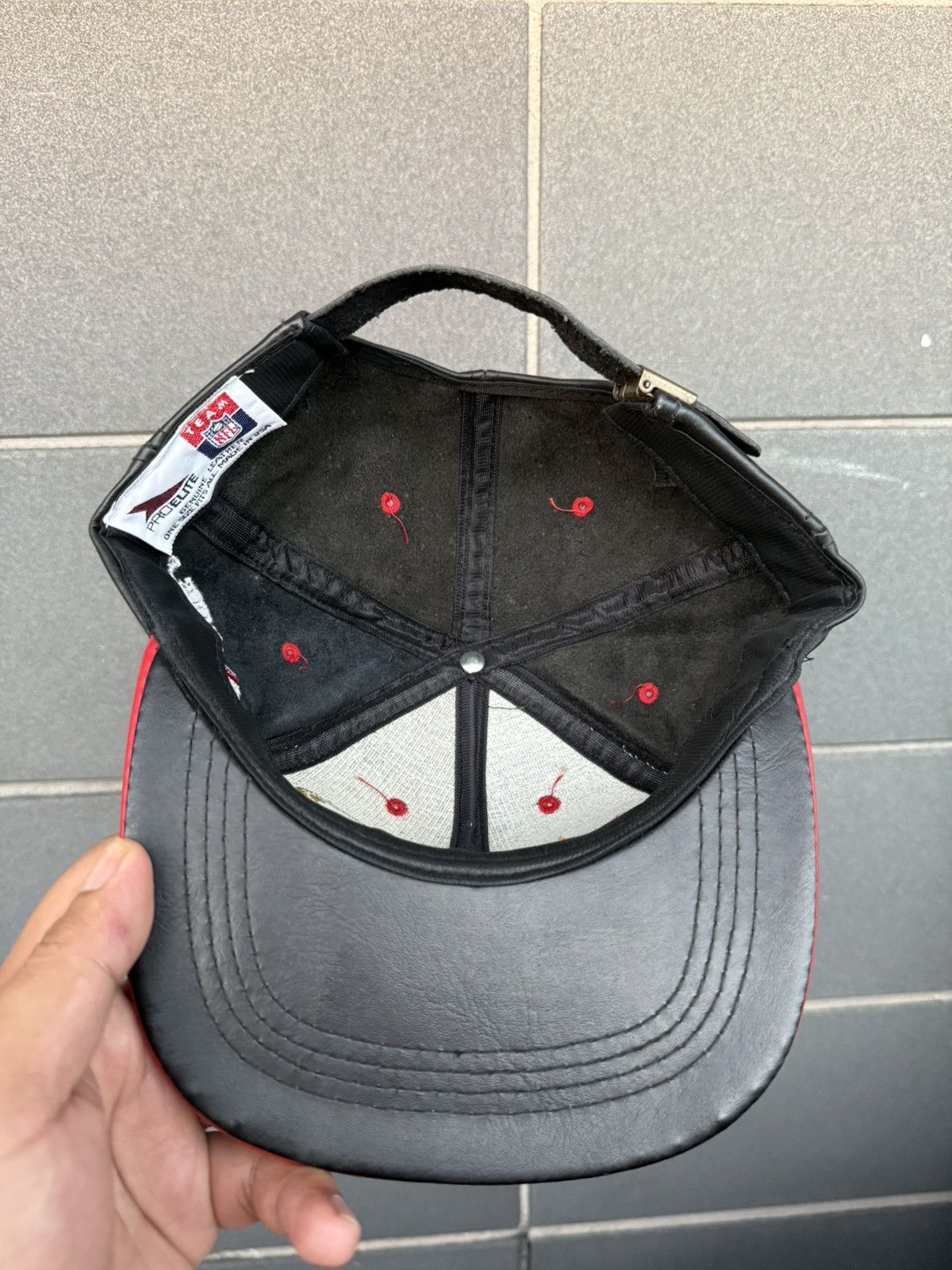 NFL Vintage kansas city chiefs genuine leather hat Size ONE SIZE - 5 Thumbnail