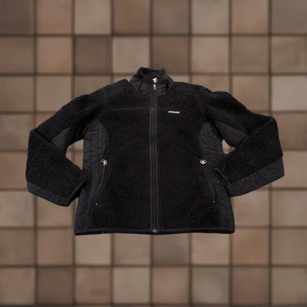 Patagonia Patagonia Jacket Womens M Black Fleece Bomber Windbreaker Zip Pockets 23071 Size M / US 6-8 / IT 42-44 - 1 Thumbnail