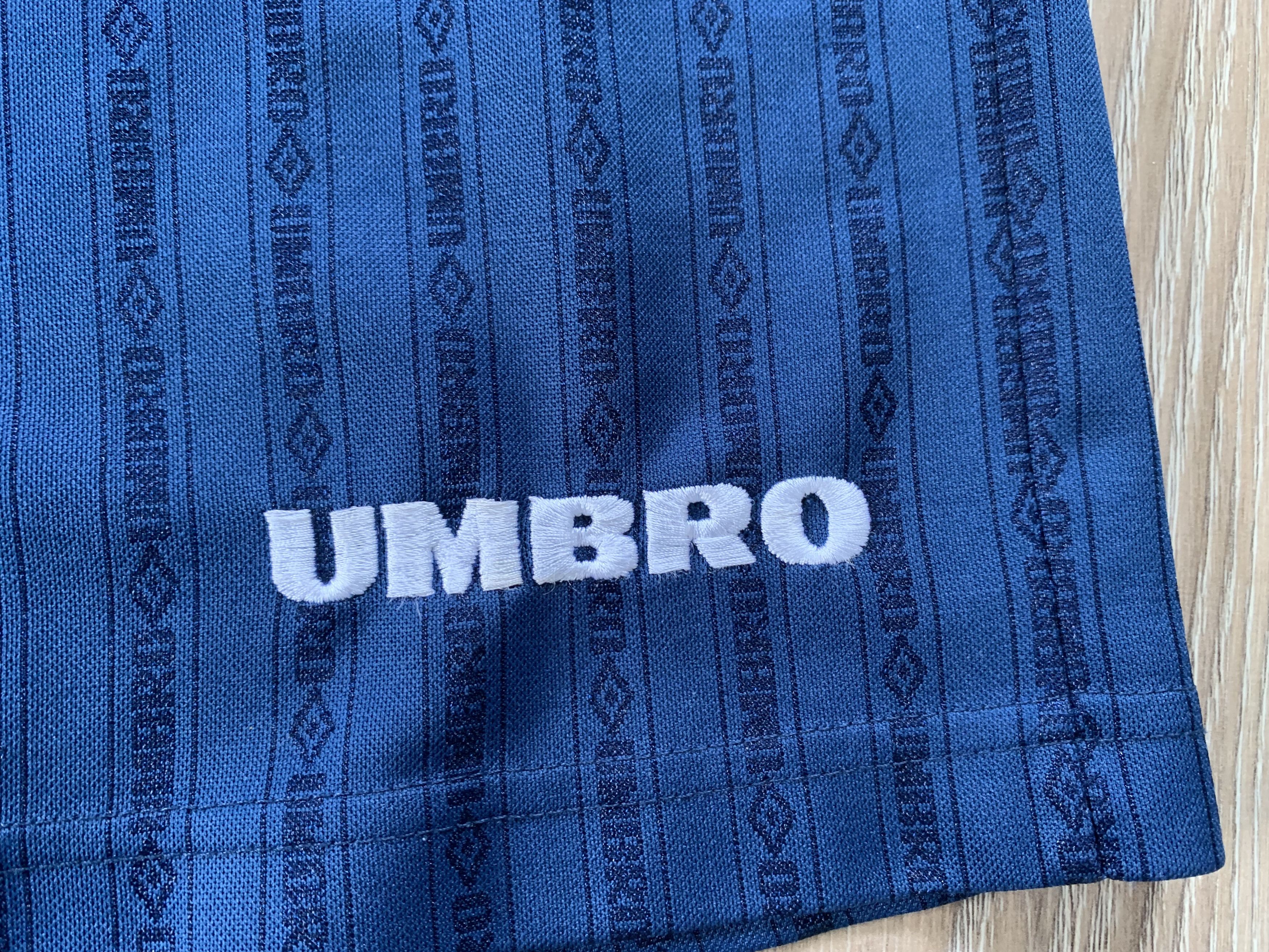 Umbro × Vintage Vintage Umbro Blue Monograme Training Shorts Size US 32 / EU 48 - 5 Thumbnail