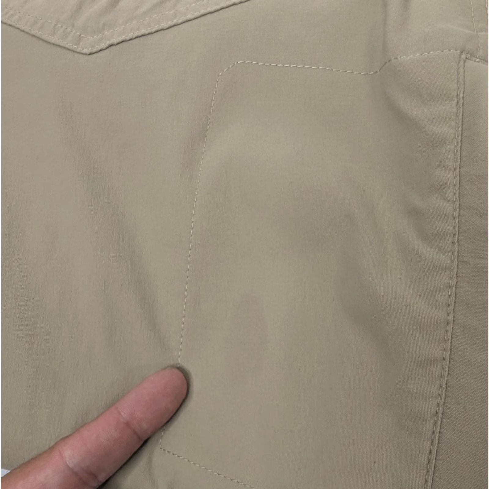 Eddie Bauer EDDIE BAUER Men’s Tech Pants Sz 36x32 Beige Nylon Stretch Outdoor Hiking Fishing Size US 36 / EU 52 - 6 Thumbnail
