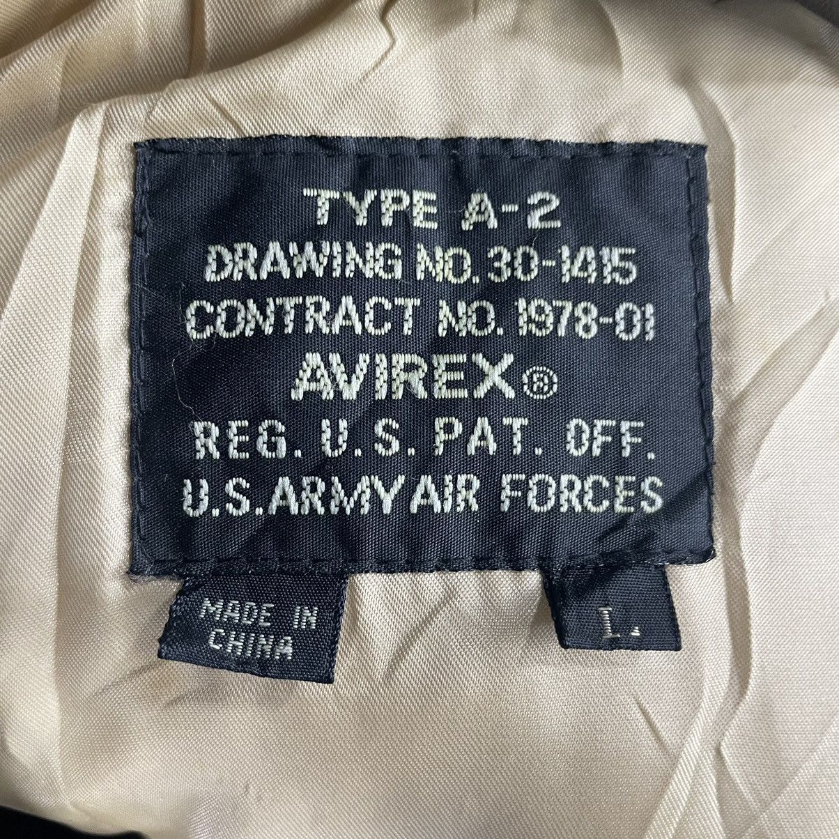 Avirex 💥 TYPE A-2 AVIREX JACKET HANDDRAW LEATHER BOMBER Size US L / EU 52-54 / 3 - 15 Thumbnail