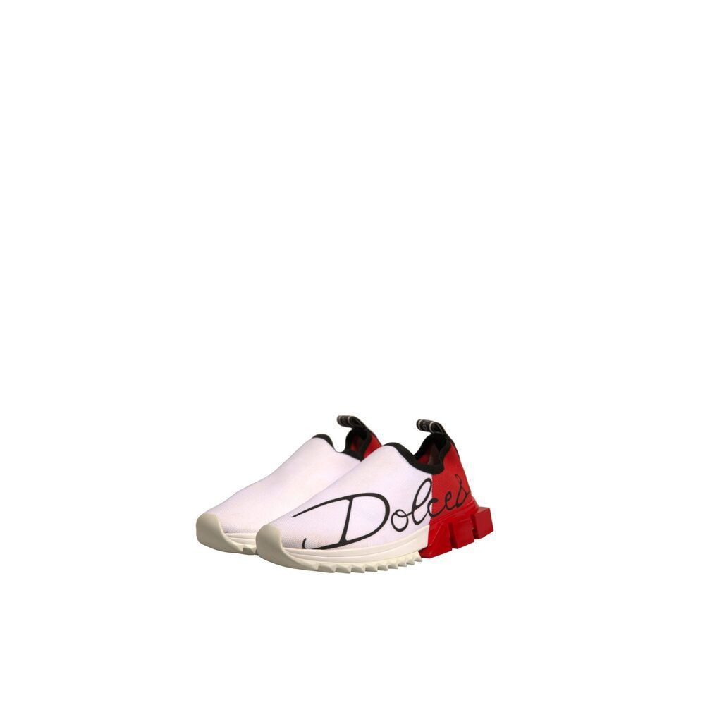 Dolce & Gabbana Dolce & Gabbana White Red Low Top Sorrento Sneakers Shoes Size US 8 / IT 38 - 4 Thumbnail