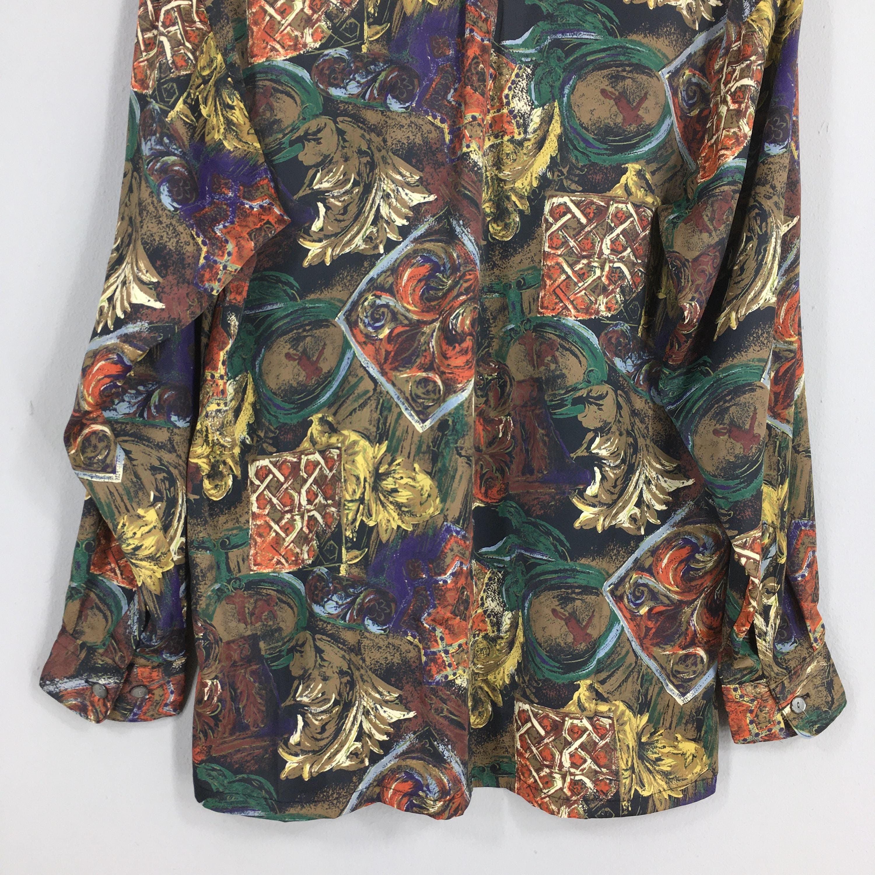 Vintage Vintage Psychedelic Floral Pattern Shirt Medium Size US M / EU 48-50 / 2 - 9 Thumbnail