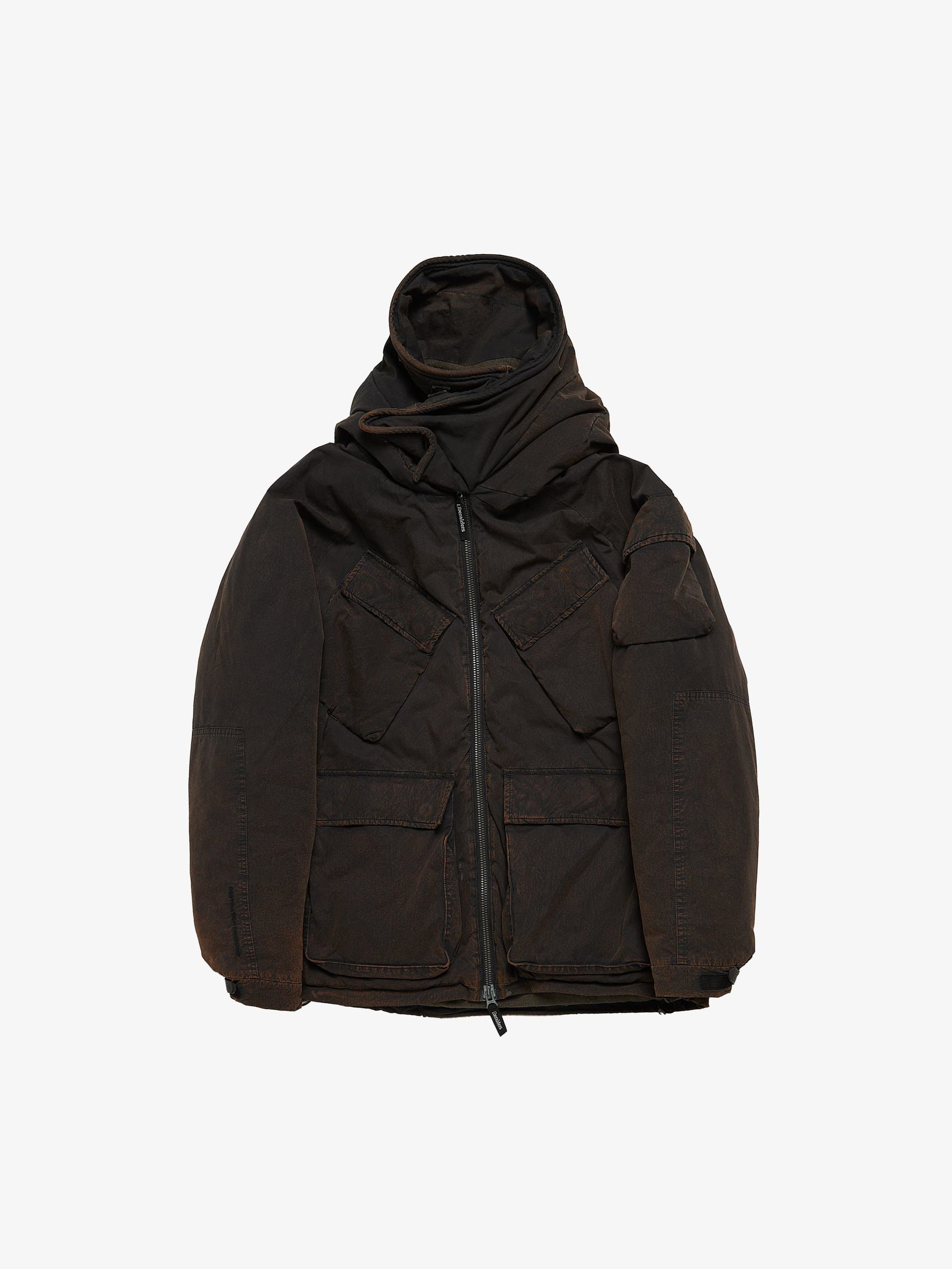 Liberaiders Brown Washed Cotton Downjacket Size US L / EU 52-54 / 3 - 1 Thumbnail