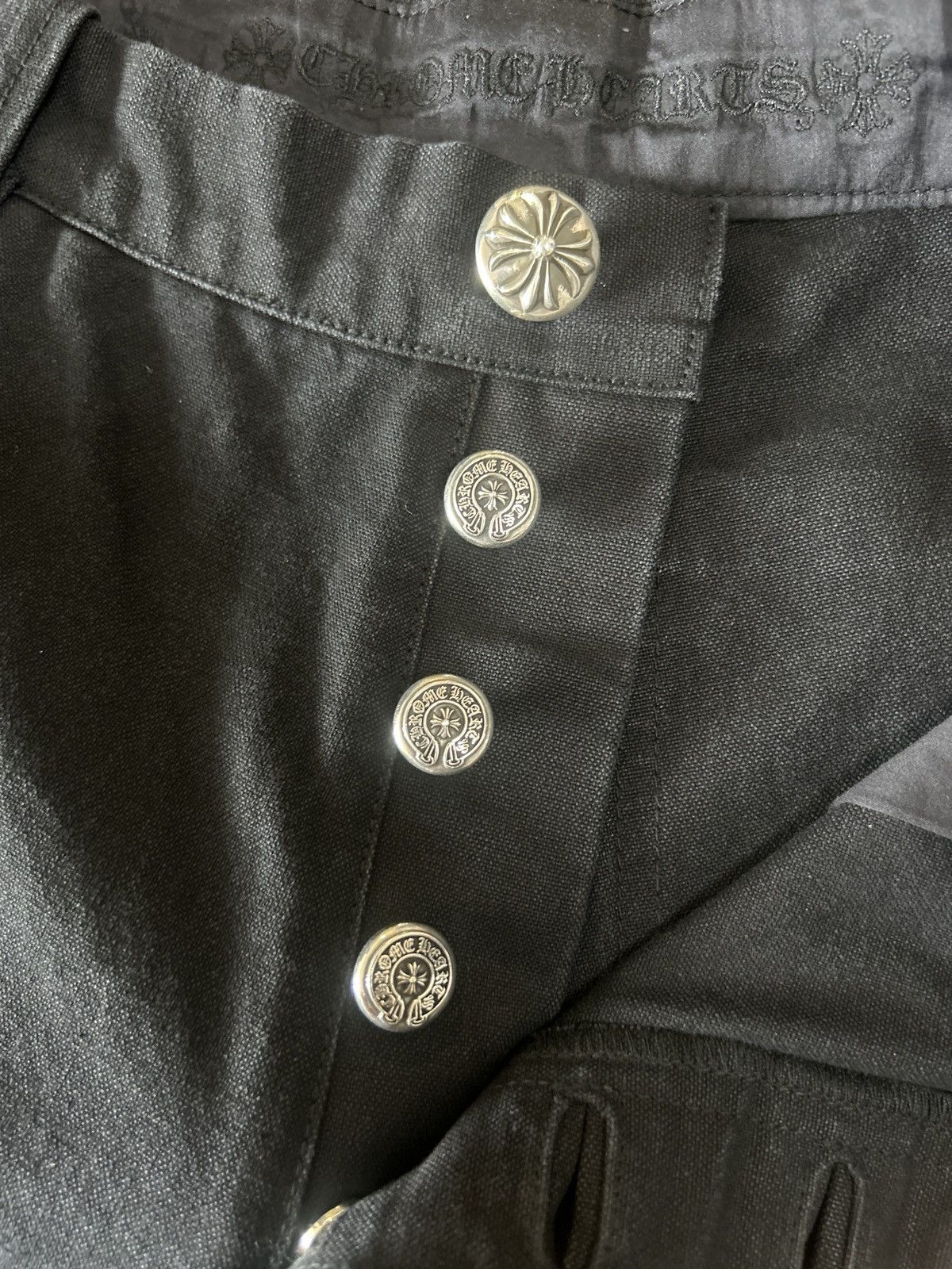 Chrome Hearts Chrome Hearts Double Knee Black Carpenter Shorts(10 Patches) Size US 34 / EU 50 - 13 Thumbnail