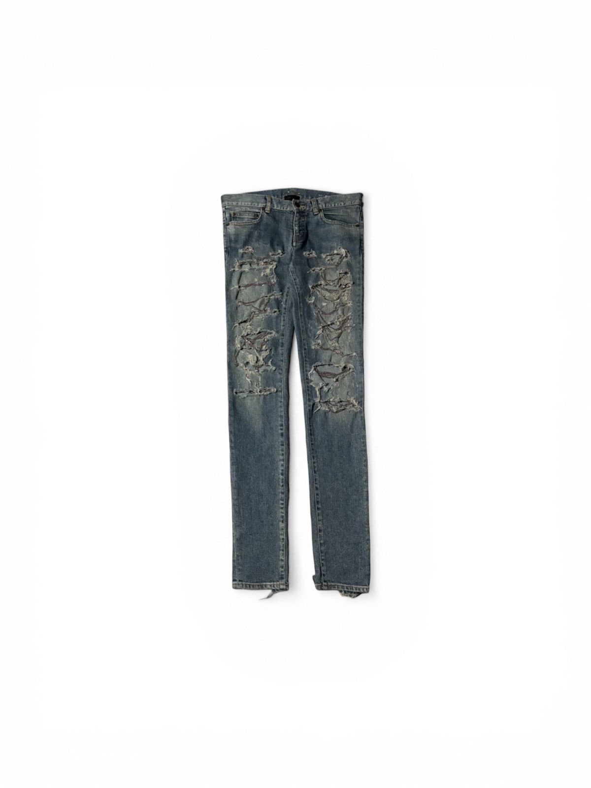 Saint Laurent Paris Saint Laurent Paris Chain Denim Size US 28 / EU 44 - 1 Thumbnail