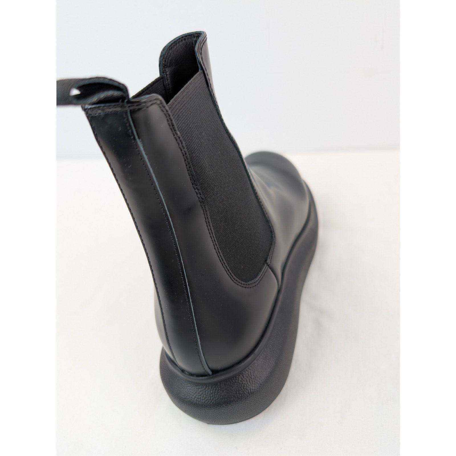 Alexander McQueen o1rshd1 New Liquid Spazzolat Boots in Black Size US 10 / EU 43 - 15 Thumbnail