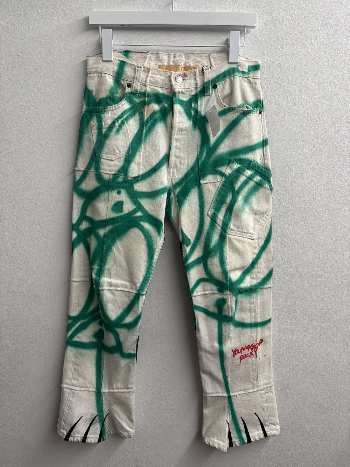 Skoloct Skoloct + Soloist hand painted jeans Size US 29 - 2 Thumbnail