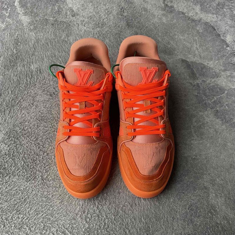 Louis Vuitton Virgil Louis Vuitton Orange Fashion Sneakers - Size US 8 / EU 41 - 2 Thumbnail