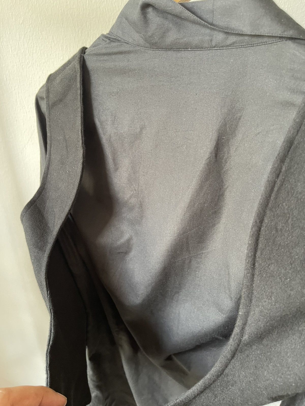 Hussein Chalayan HUSSEIN CHALAYAN 2000S BLACK ASYMMETRICAL AVANT GARDE ZIPPER Size S / US 4 / IT 40 - 12 Thumbnail
