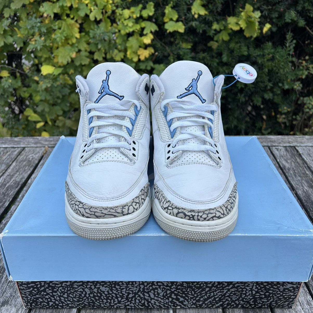 Jordan Brand Nike Air Jordan 3 UNC 2020 Size 11.5M Size US 11.5 / EU 44-45 - 2 Thumbnail