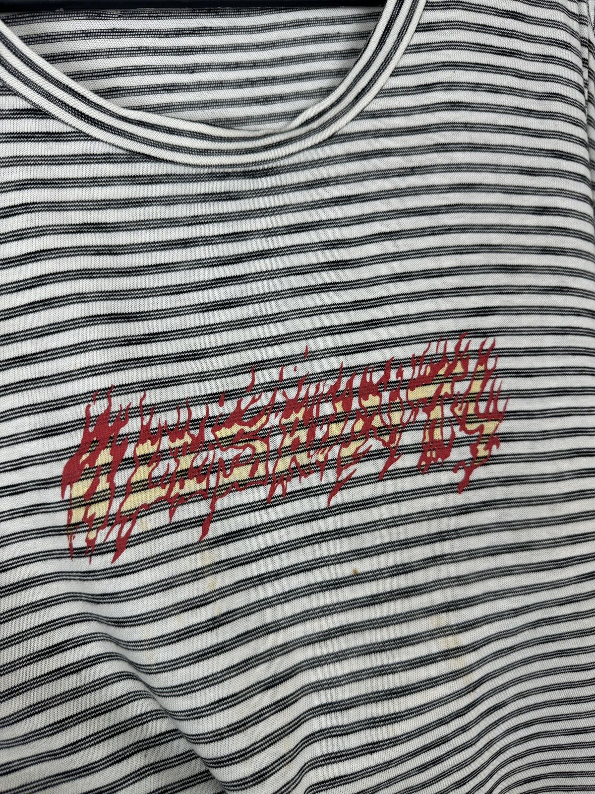 Allsaints Mens Vintage AllSaints BURNER STRIPE SS CREW T-shirt tee y2k Size US M / EU 48-50 / 2 - 6 Thumbnail
