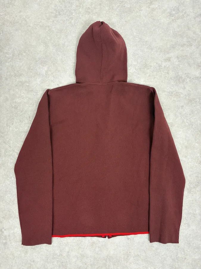 Prada 2000s Prada Burgundy Zip-Up Hoodie Size S / US 4 / IT 40 - 6 Thumbnail