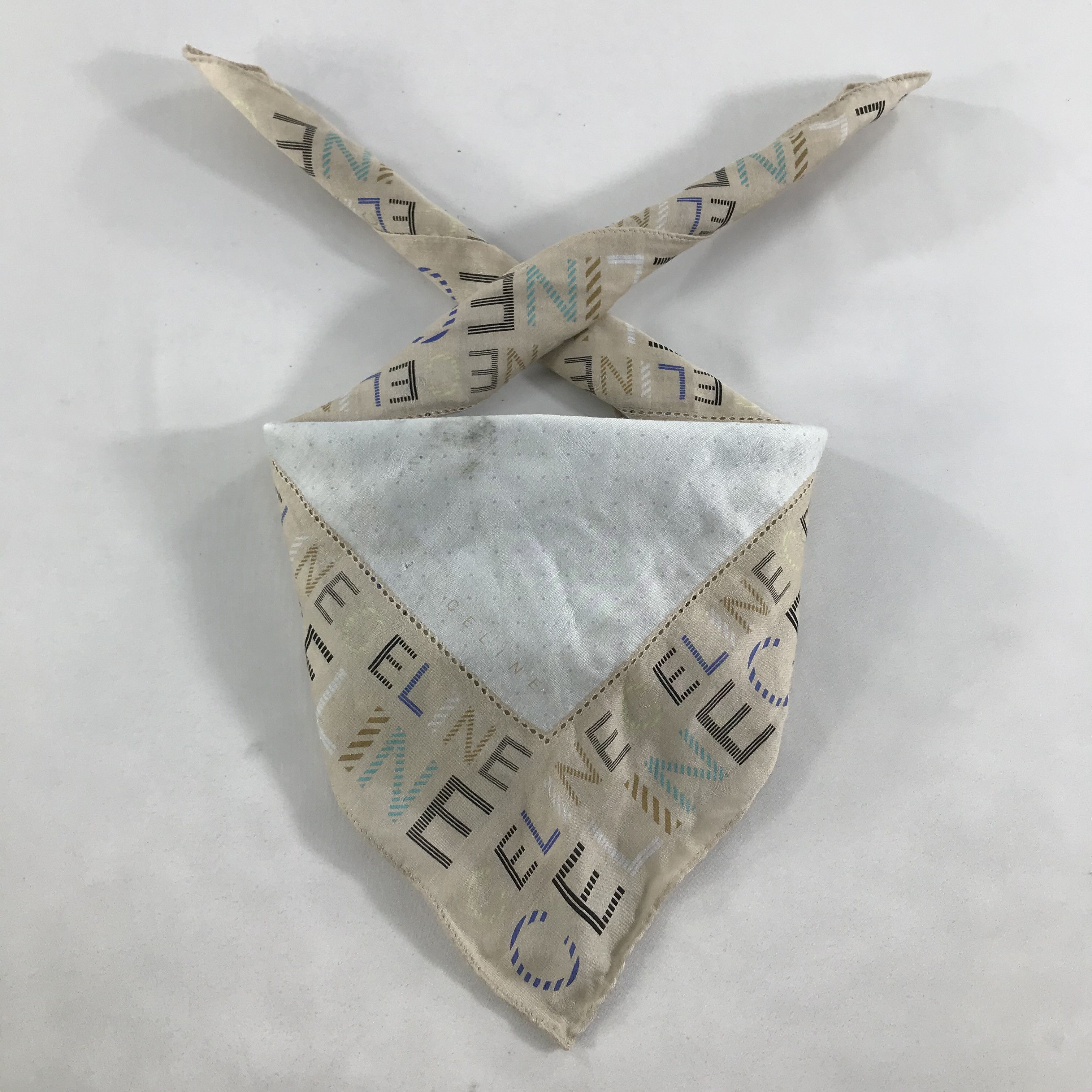 Celine × Vintage Celine Bandana / Handkerchief / Neckerchief - S1691 Size ONE SIZE - 4 Thumbnail