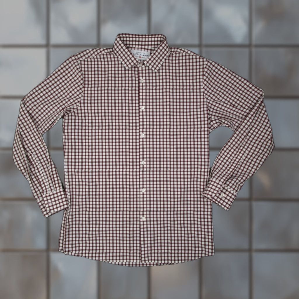 Mizzen+Main Mizzen+Main Shirt Mens 2XL Red Leeward Button-Up XXL Trim Performance USA Shirt Men Red Size US XXL / EU 58 / 5 - 1 Thumbnail