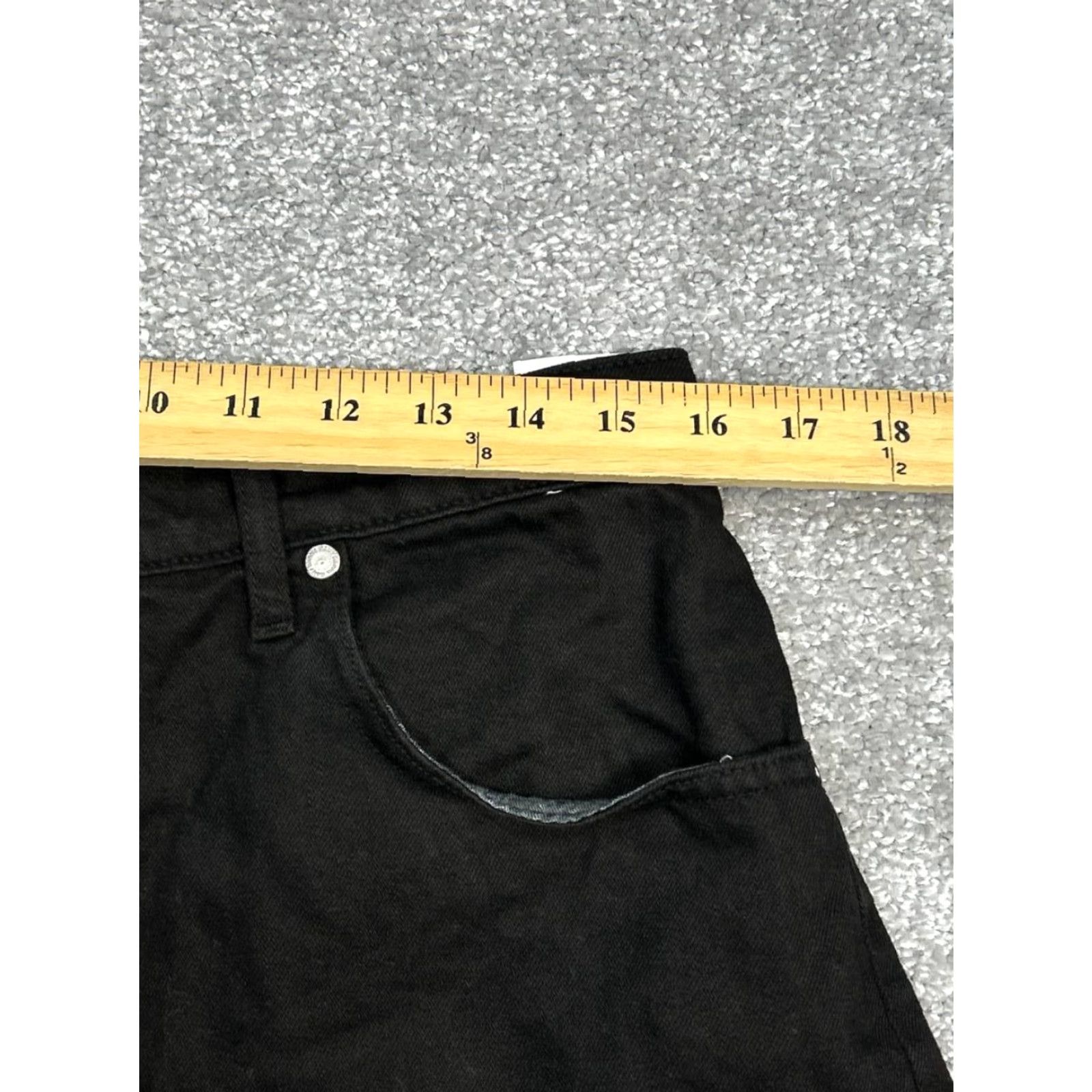 Ramy Brook Ramy Brook Christa Boyfriend Shorts Womens 31 Black Denim Mid Rise Fringe Hem Denim Shorts Black Womens 31 Jeans Ramy Brook Size 24" / US 00 / IT 34 - 6 Thumbnail
