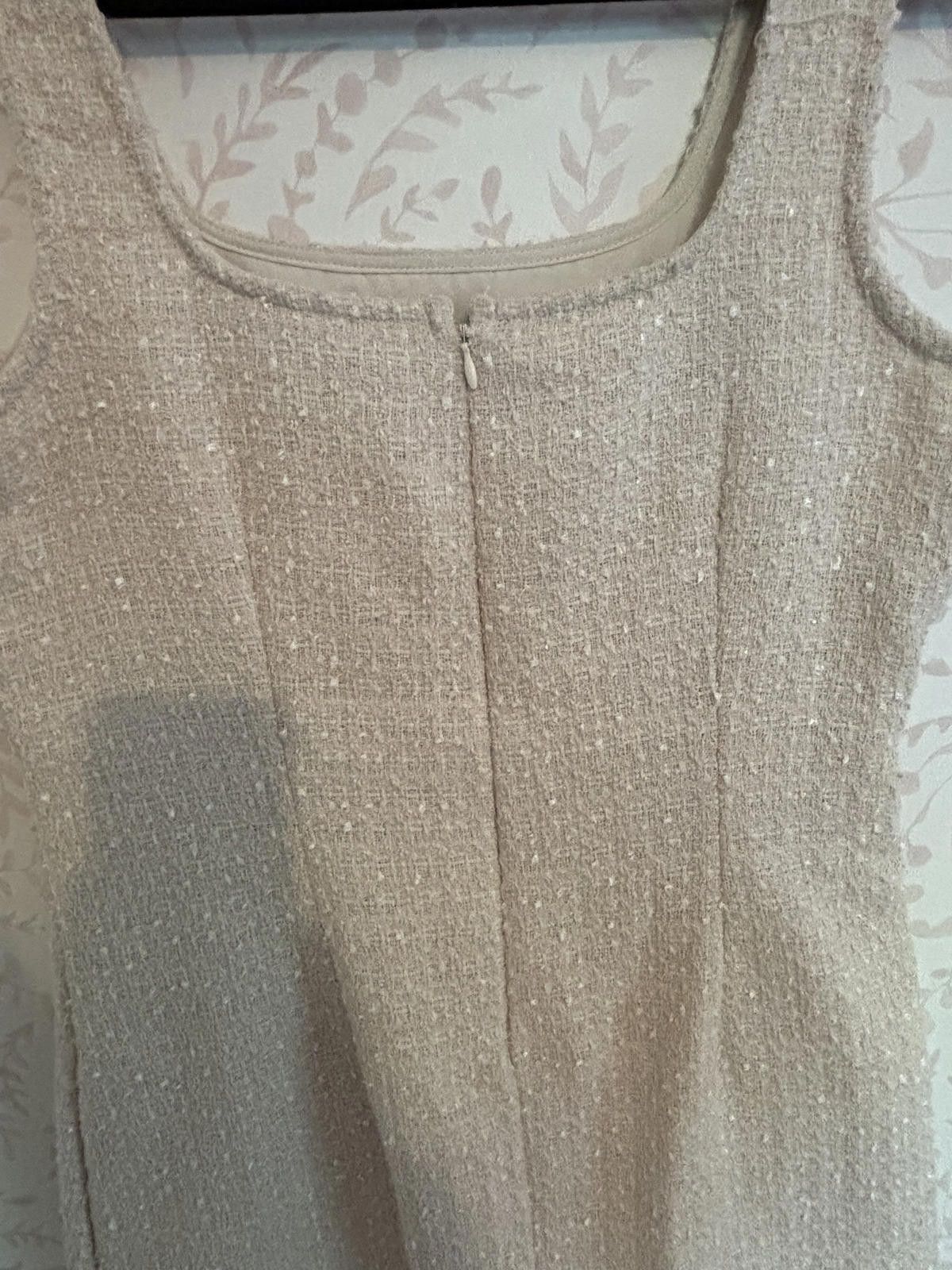 Designer NWT Elegant THIRTY/THIRTY Tweed Tank Dress Size L / US 10 / IT 46 - 6 Thumbnail