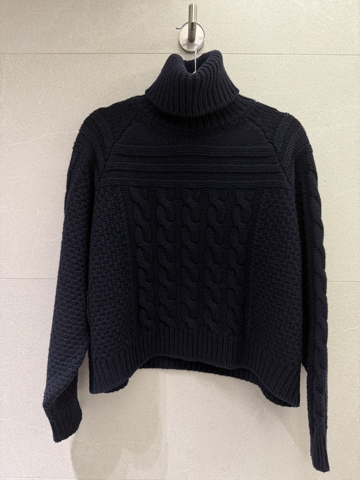 Celine Celine Navy turtle neck wool/ cashmere sweater XS Size XS / US 0-2 / IT 36-38 - 1 Thumbnail