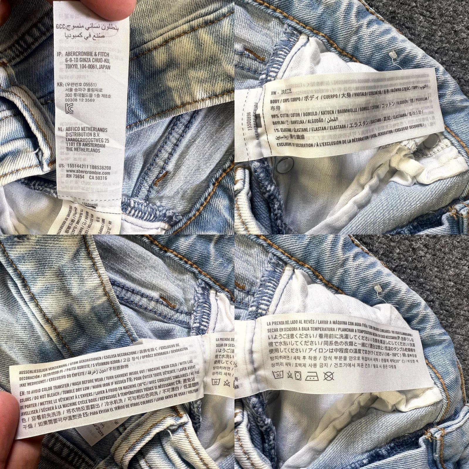 Abercrombie & Fitch Abercrombie & Fitch Curve Love Jeans Womens 27/4 Blue Denim High Rise Skinny Leg Size 27" / US 4 / IT 40 - 8 Thumbnail