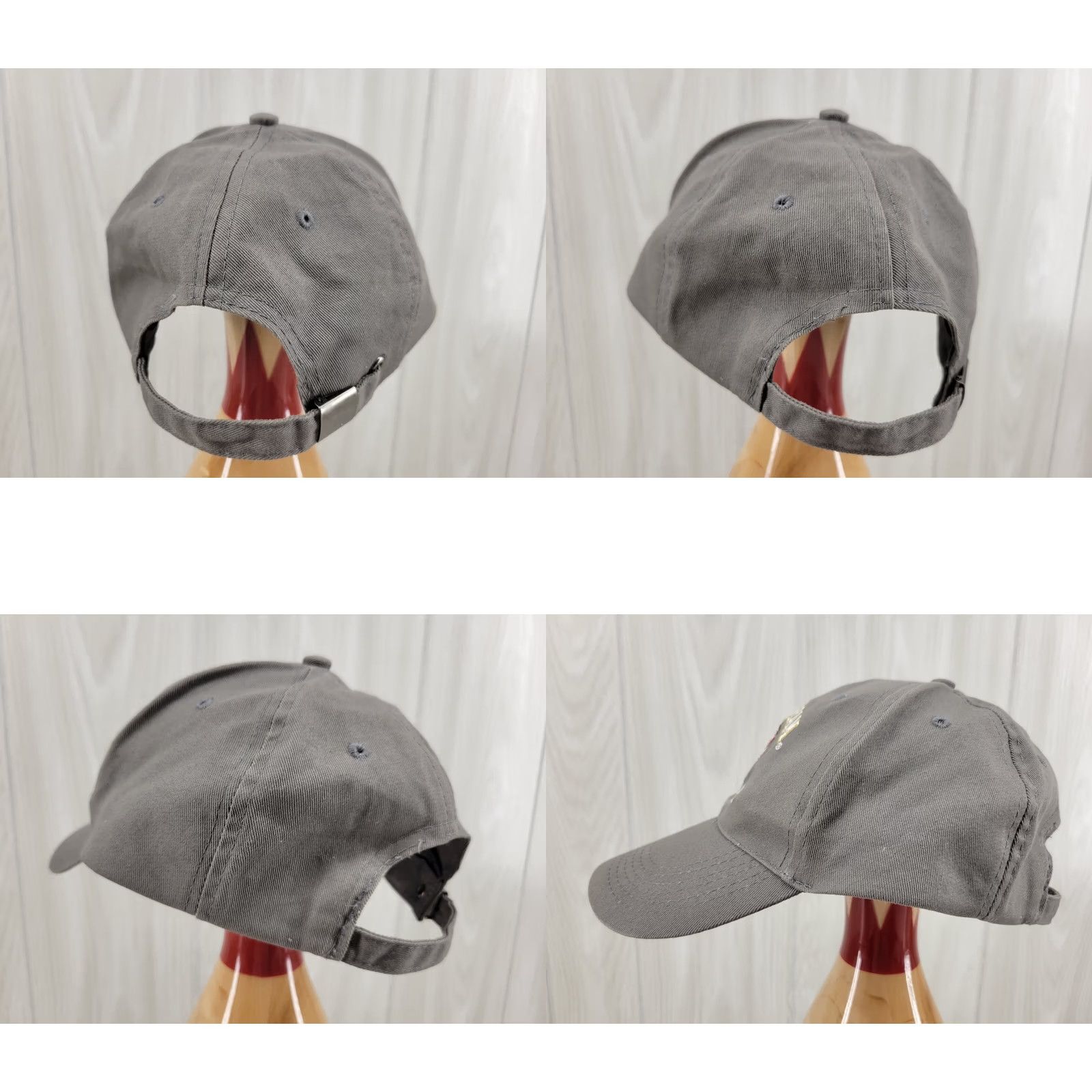 Apple Jim Beam Apple Mens Trucker Hat Adjustable Cap Embroidered Gray One Size Fits All Logo Size ONE SIZE - 8 Thumbnail