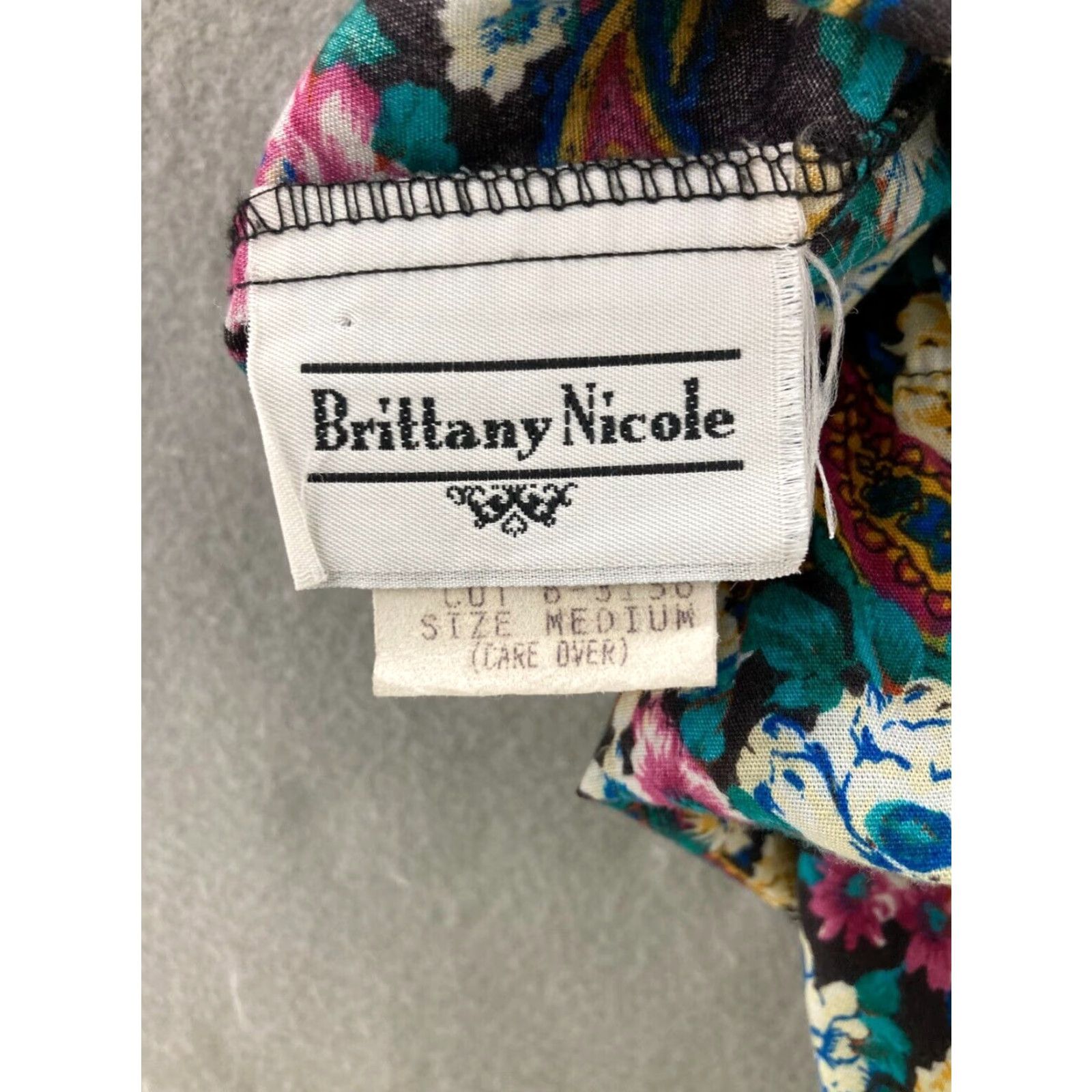 Vintage VINTAGE Brittany Nicole Skirt Womens Medium Rayon Blend Floral Paisley USA Made Size 32" / US 10 / IT 46 - 6 Thumbnail