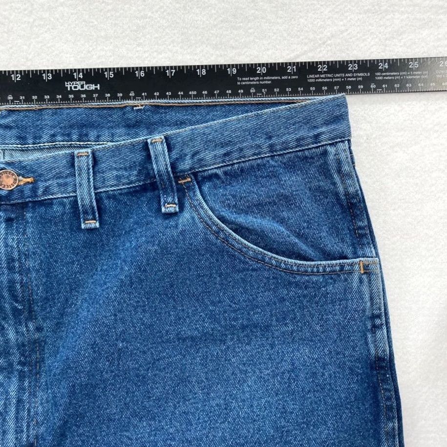 Denime Rustler Mens 46x30 Jeans Straight Denim Blue Reg Size US 30 / EU 46 - 6 Thumbnail