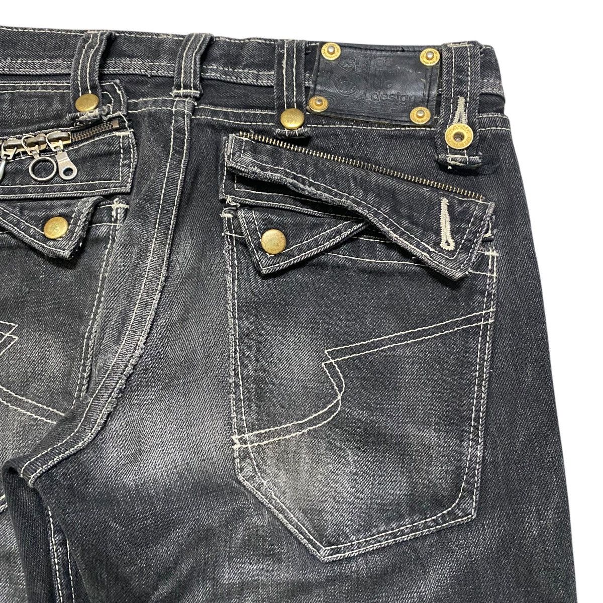 semanticdesign Semantic Design Black Clawmark Denim Jeans Size US 31 - 13 Thumbnail