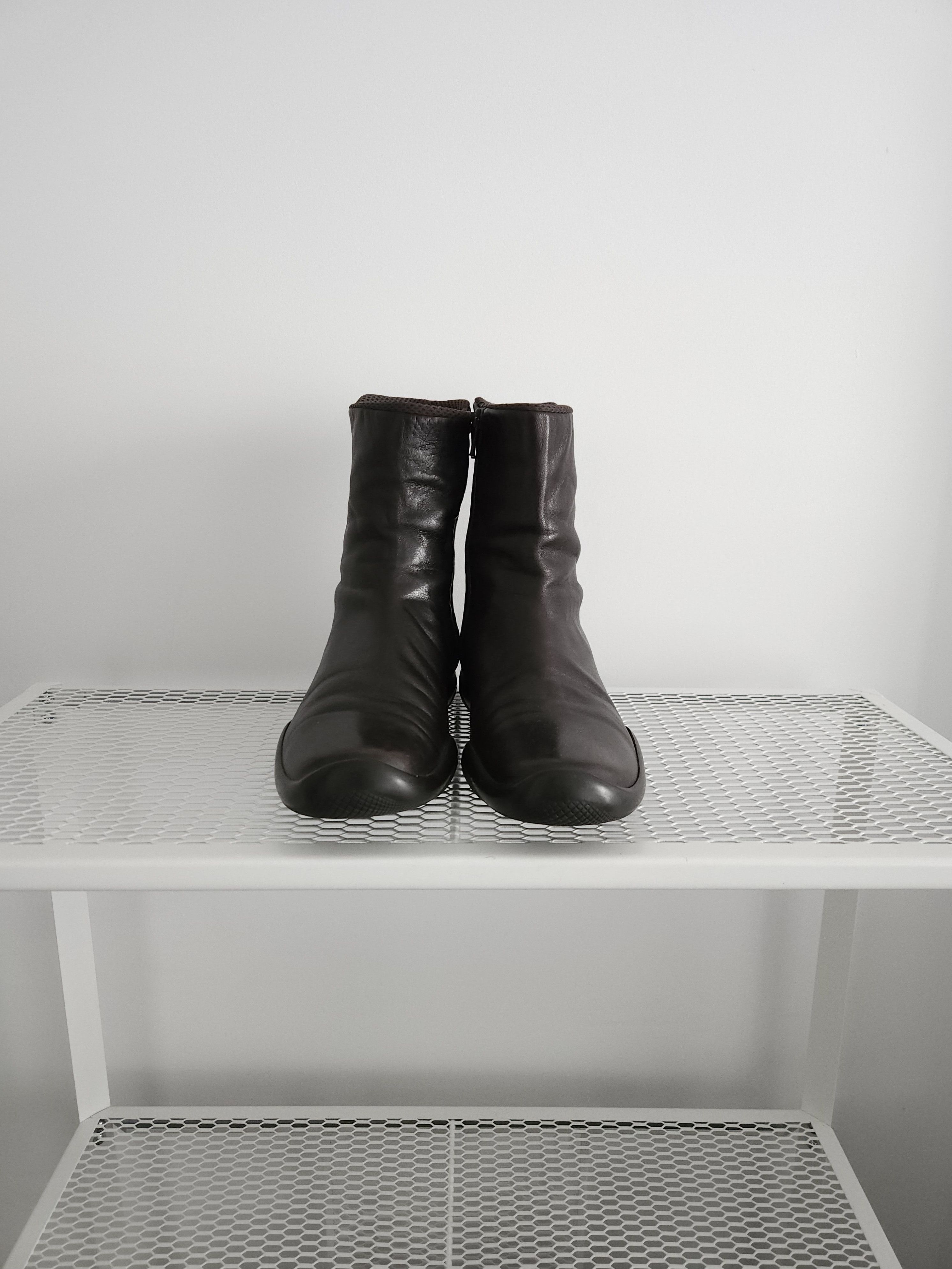 Prada Archive Prada sport red tab leather side zip ankle boots Size US 6.5 / IT 36.5 - 3 Thumbnail