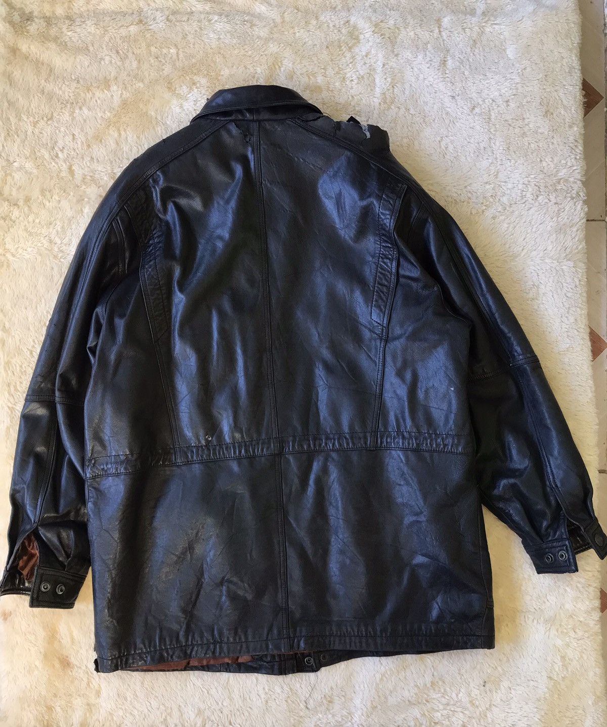 Leather × Vintage Rob & Bob Vintage Leather Jacket Size US XL / EU 56 / 4 - 8 Thumbnail