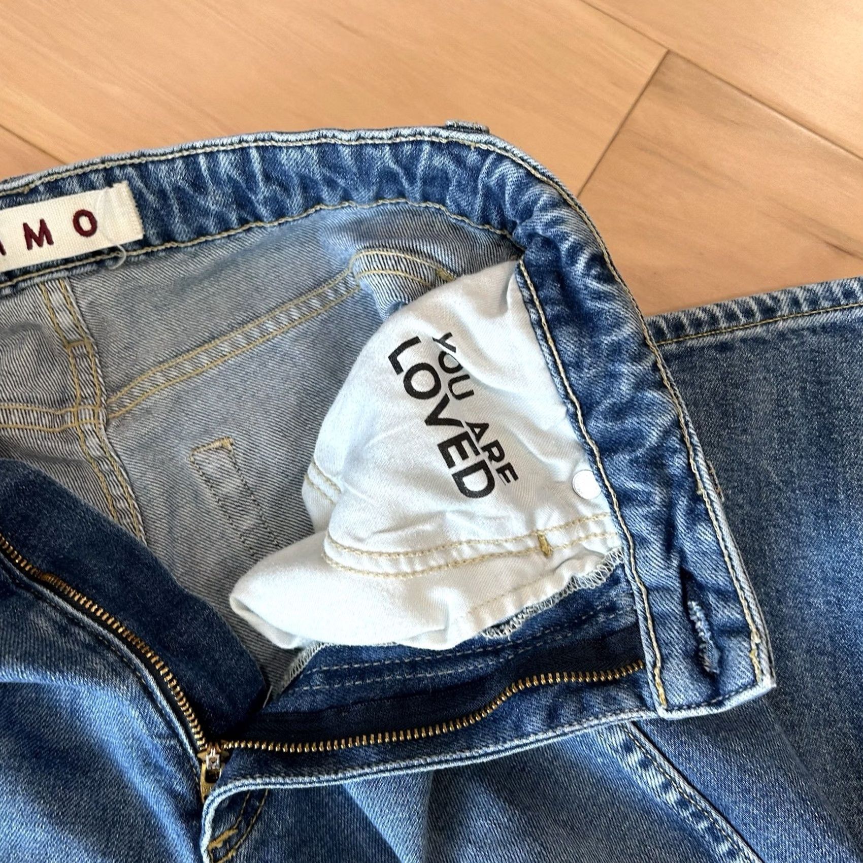 AMO AMO Denim Jeans Women's 27x26 Blue Relaxed Tapered 5-Pocket Medium Wash City Urban Casual Style Stretch Cotton Spandex Size 27" / US 4 / IT 40 - 5 Thumbnail
