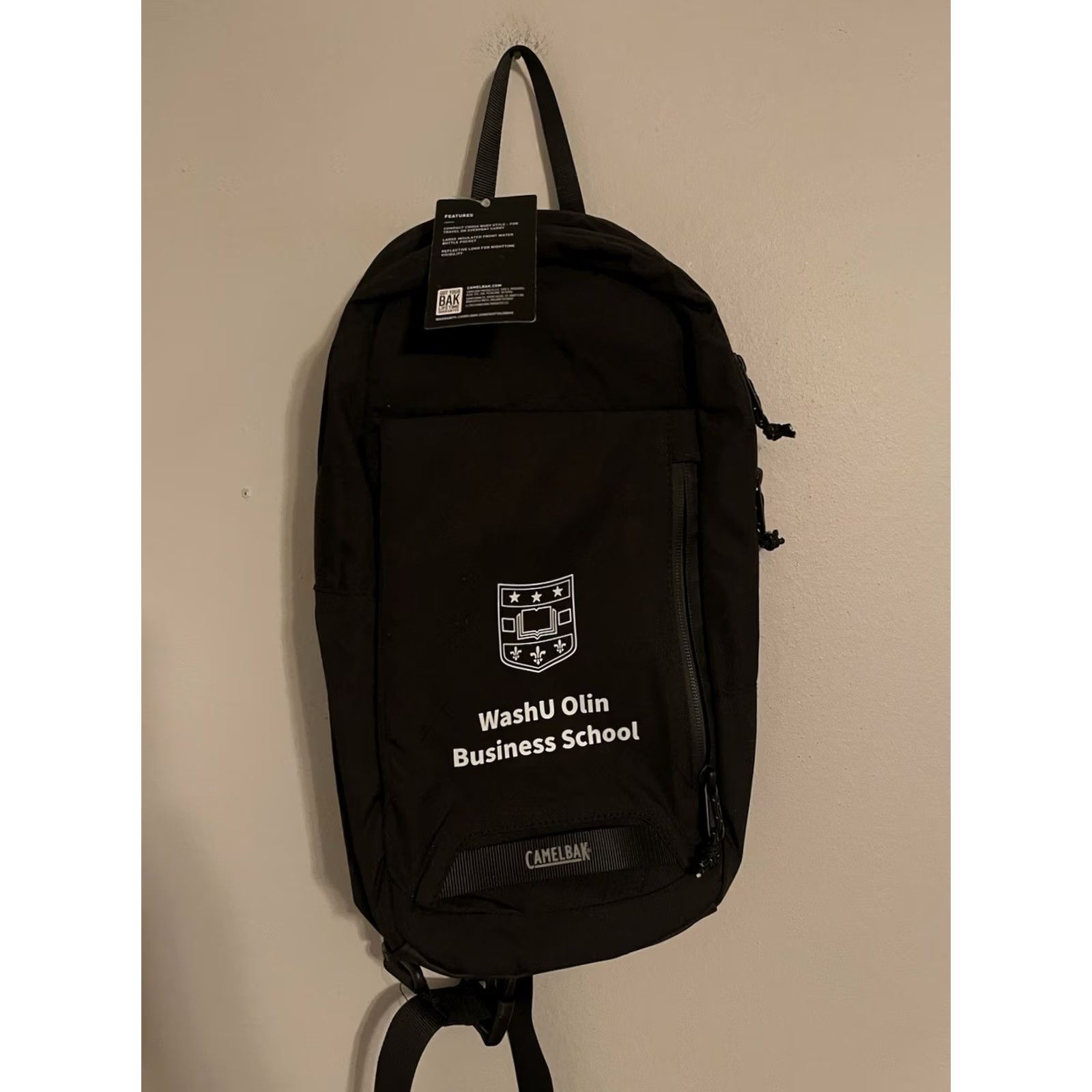 Vintage CamelBak Backpack Wash U Olin Business School Arete Light Sling Black Mens Size ONE SIZE - 2 Thumbnail