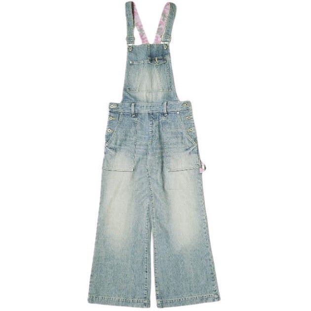Other Ballet by BACKLASH Camouflage Suede Denim Overall Cotton Jeans RL954-01 DUTY FREE for USA