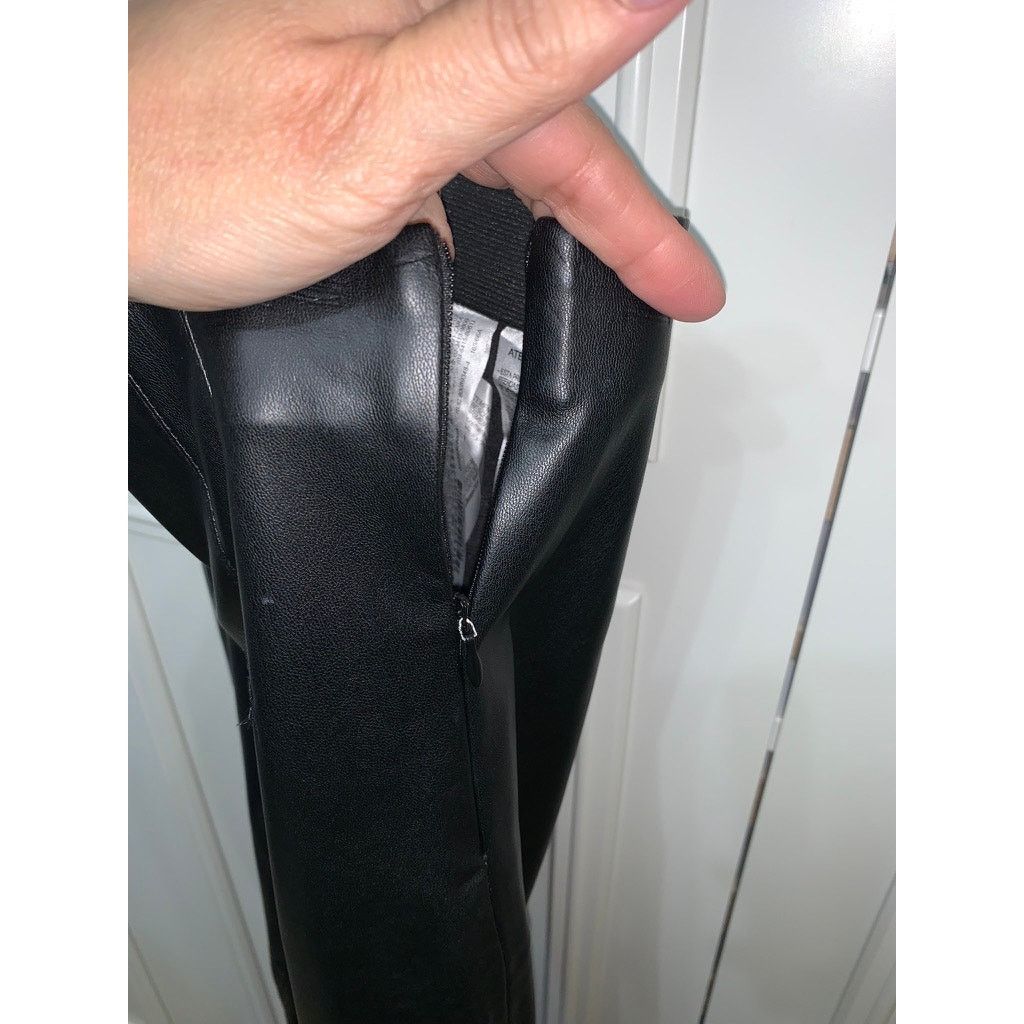 Zara Zara Womens Black Faux Leather Dress Pants Size Small Casual Size 26" / US 2 / IT 38 - 5 Thumbnail