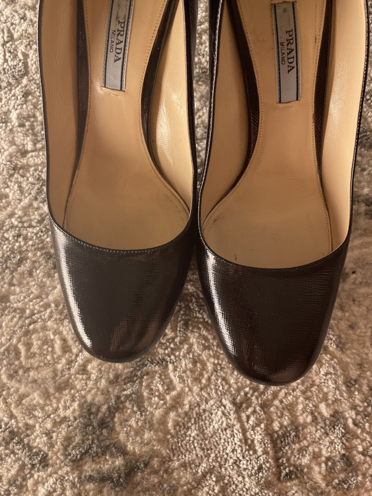 Prada prada shiny leather heel Size US 8.5 / IT 38.5 - 8 Thumbnail