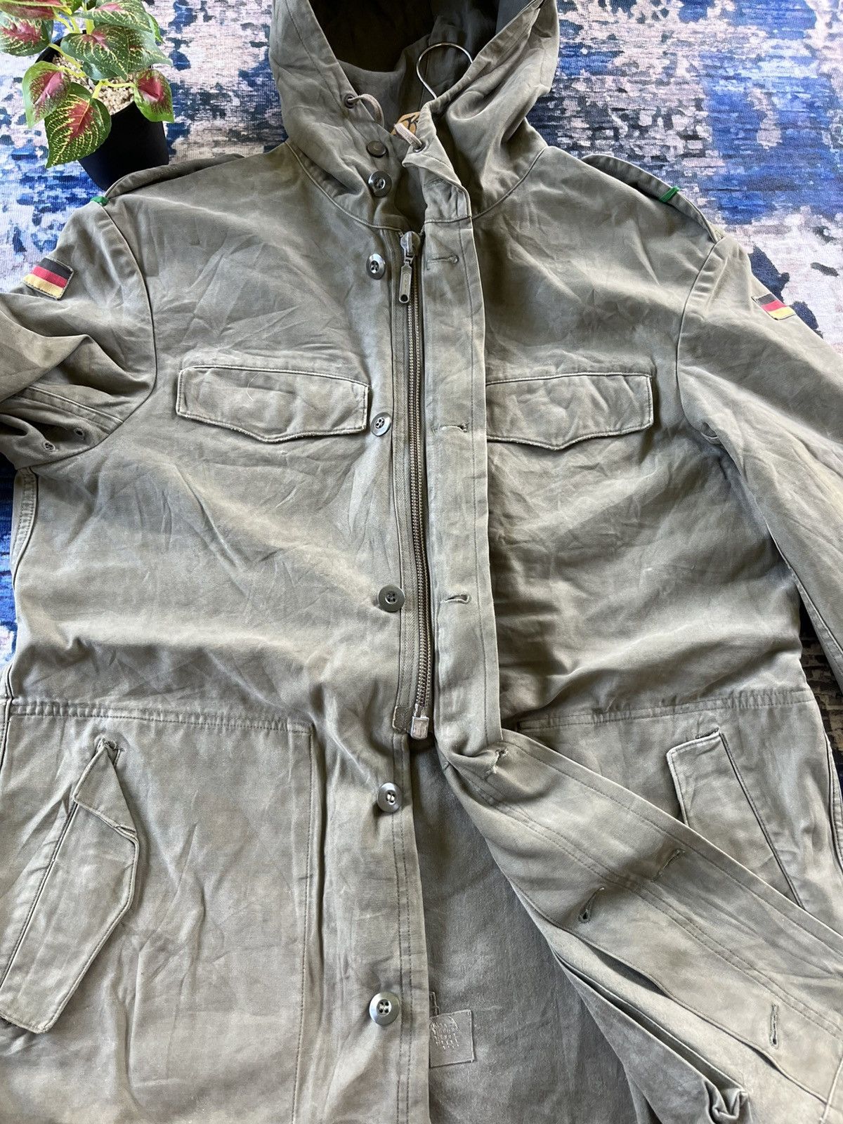 Vintage 💥Vintage German Army Feuchter Ringelai Hoodie Jacket 80s Size US XL / EU 56 / 4 - 6 Thumbnail