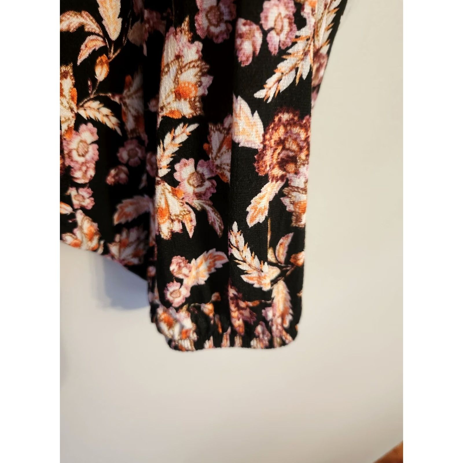 Vintage Terra & Sky Women Top Plus Size 4X Floral Print Balloon Sleeve Paisley Blouse Shirt Size XXL / US 16-18 / IT 52-54 - 3 Thumbnail