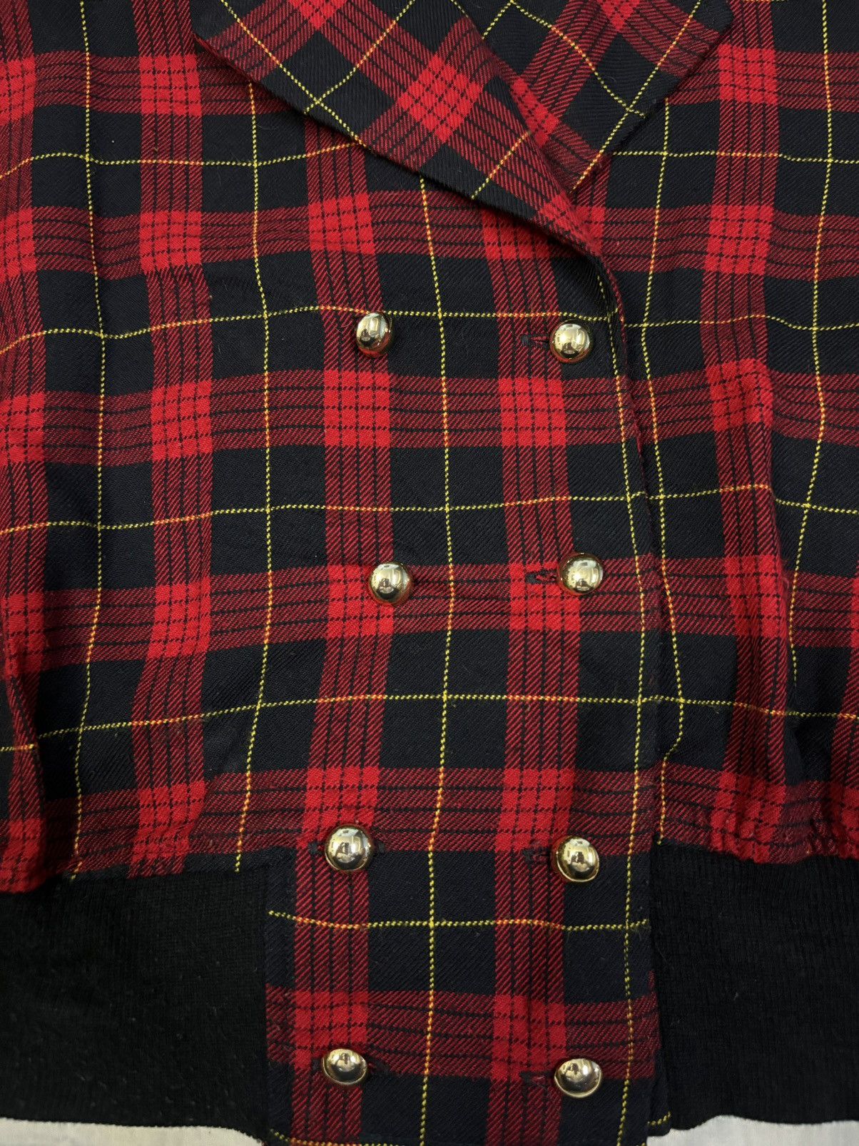 Seditionaries Japanese Brand Cropped Plaid Tartan Gothic Punk Style Jacket Size M / US 6-8 / IT 42-44 - 7 Thumbnail
