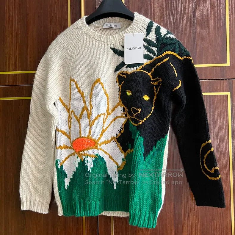Valentino Valentino Women's knitted intarsia pullover Size S / US 4 / IT 40 - 1 Thumbnail