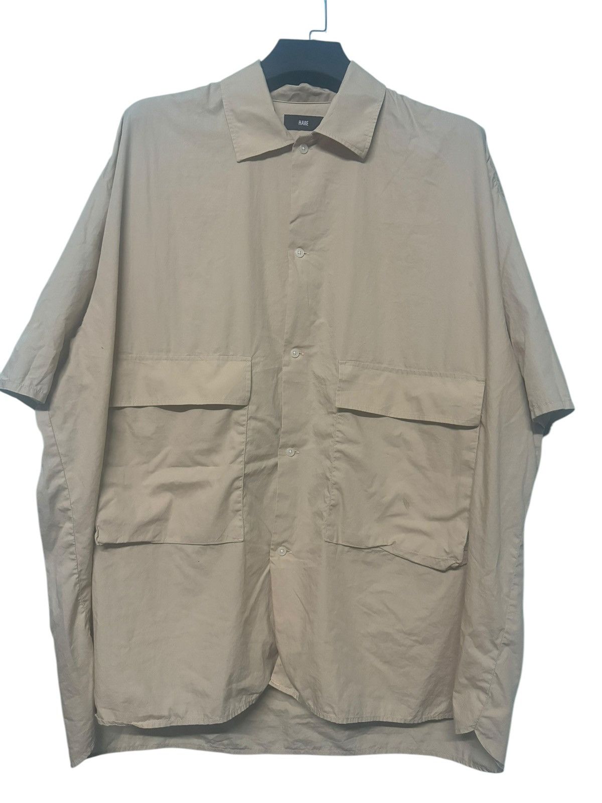 HARE HARE BUTTON UP DOUBLE POCKET OVERSIZE BAGGY SHIRT RARE STYLE Size US XXL / EU 58 / 5 - 1 Thumbnail