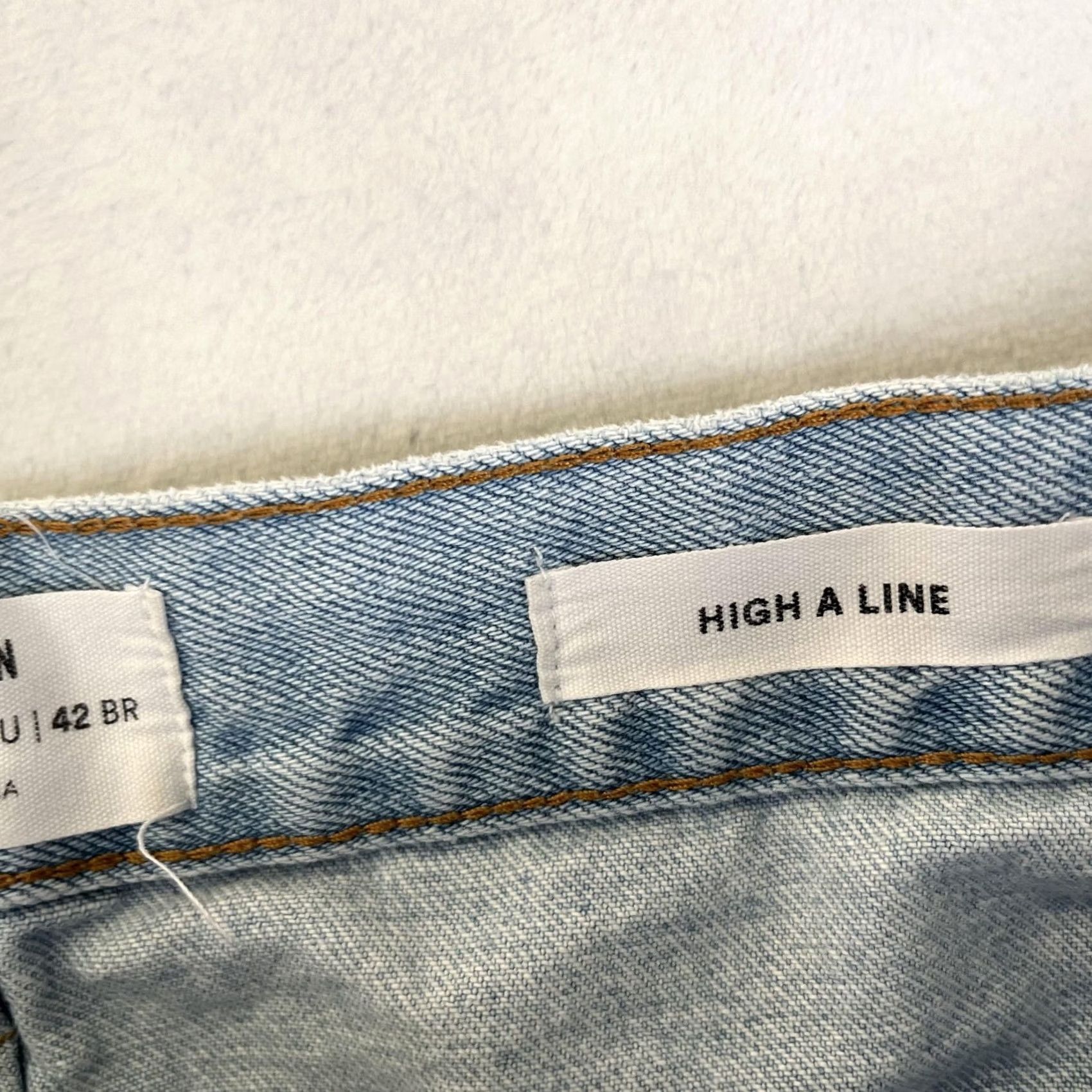 Cotton On Cotton On Shorts Womens 8 Blue High A Line Denim Cutoff Raw Hem Casual Summer Size 30" / US 8 / IT 44 - 4 Thumbnail
