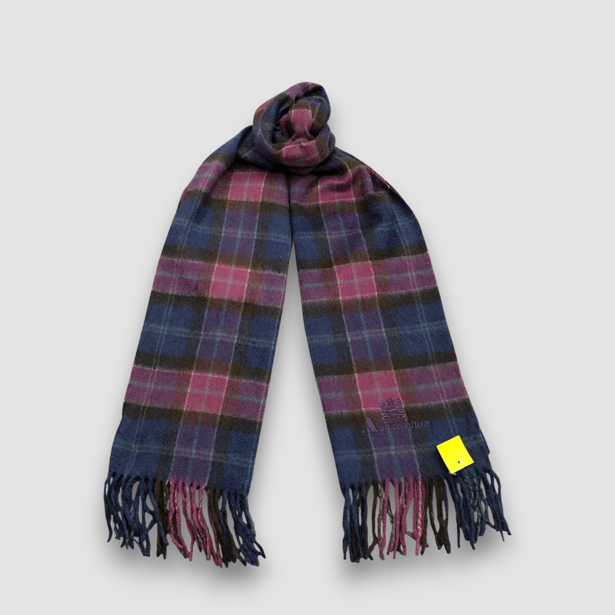 J. Press Vintage Aquascutum Scarf Check Tartan Muffler Wool Scarves Size ONE SIZE - 1 Thumbnail