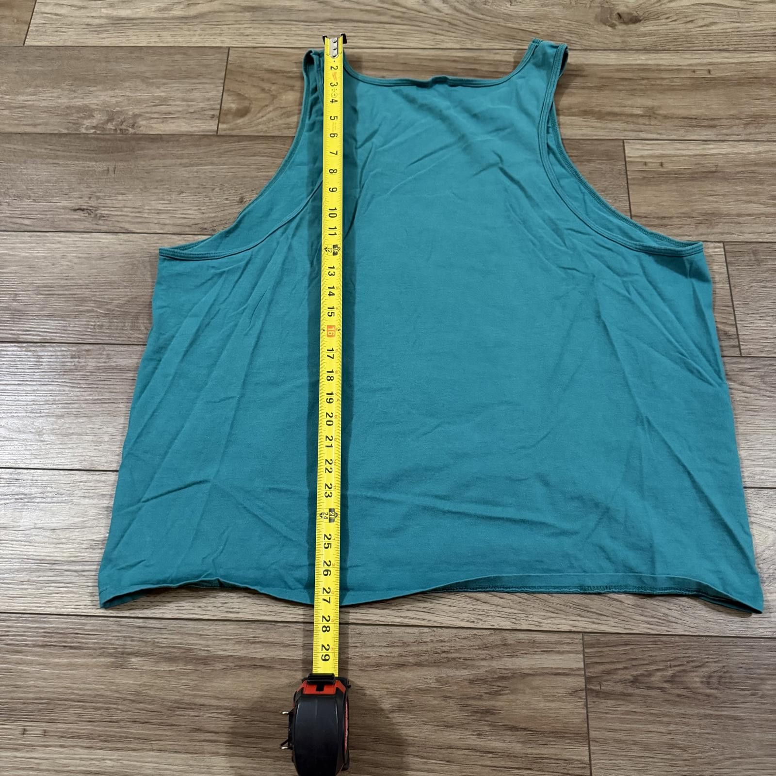 Jerzees Vintage 80s 90s Teal Tank Top XL Jerzees Russell Summer Gym Size US XL / EU 56 / 4 - 5 Thumbnail