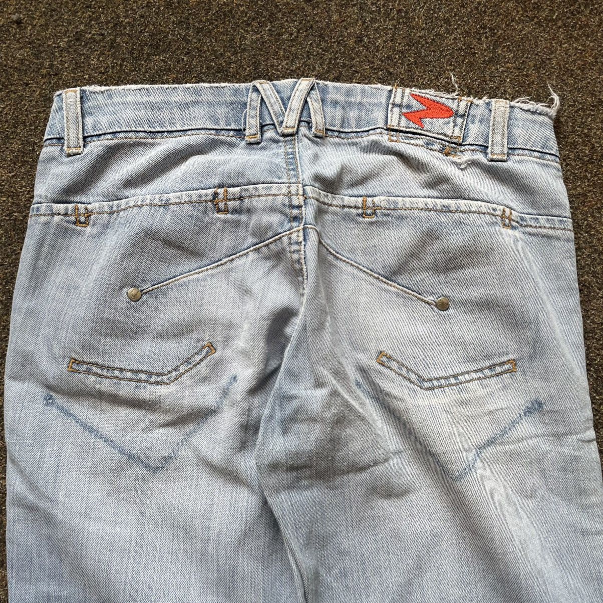 Vintage Vintage Y2K Faded Flare Jeans Bootcut Grunge Thrashed 32 Size 32" / US 10 / IT 46 - 3 Thumbnail