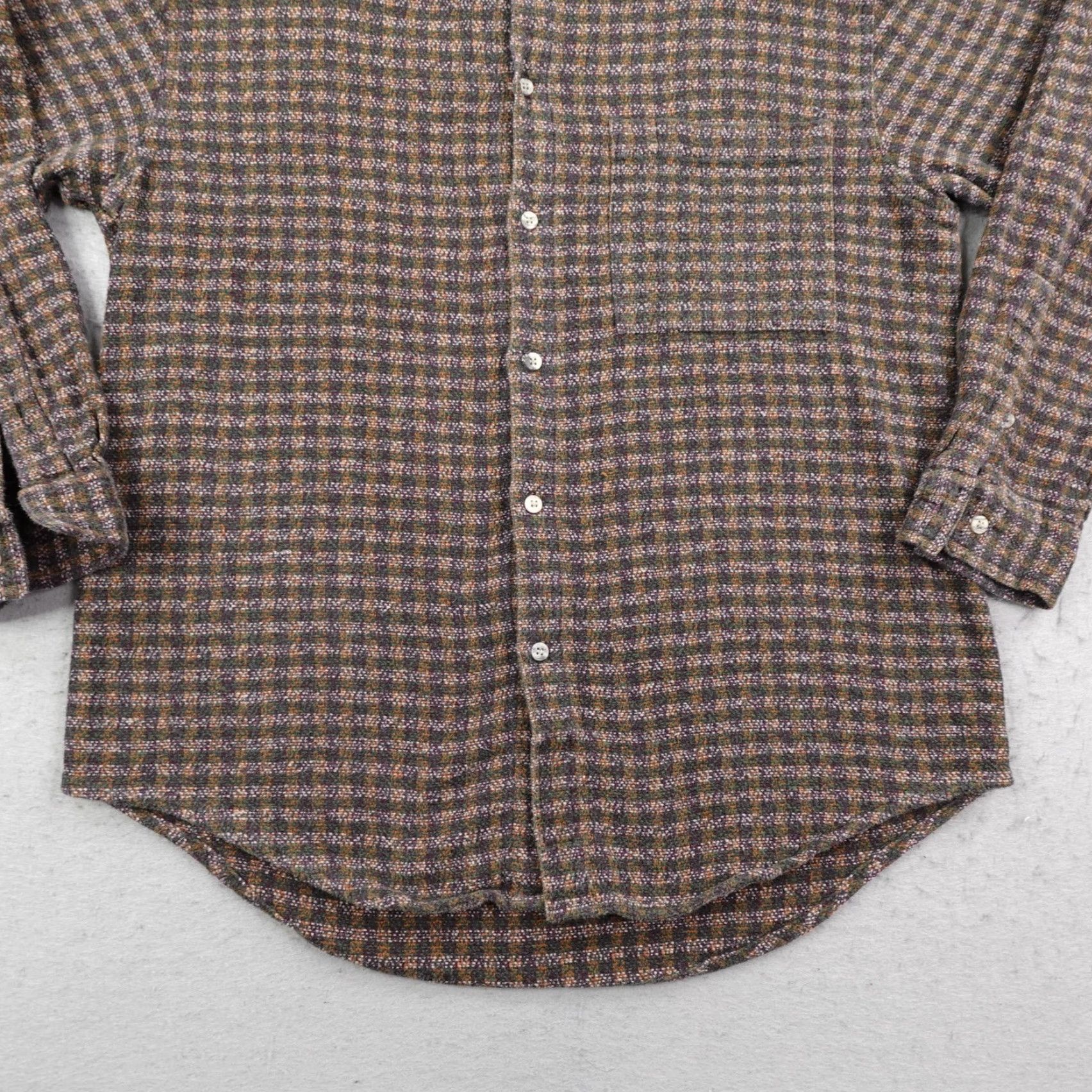 The Territory Ahead VINTAGE Territory Ahead Shirt Mens Medium Brown Check Blanket Flannel Button Up Outdoors Size US M / EU 48-50 / 2 - 4 Thumbnail