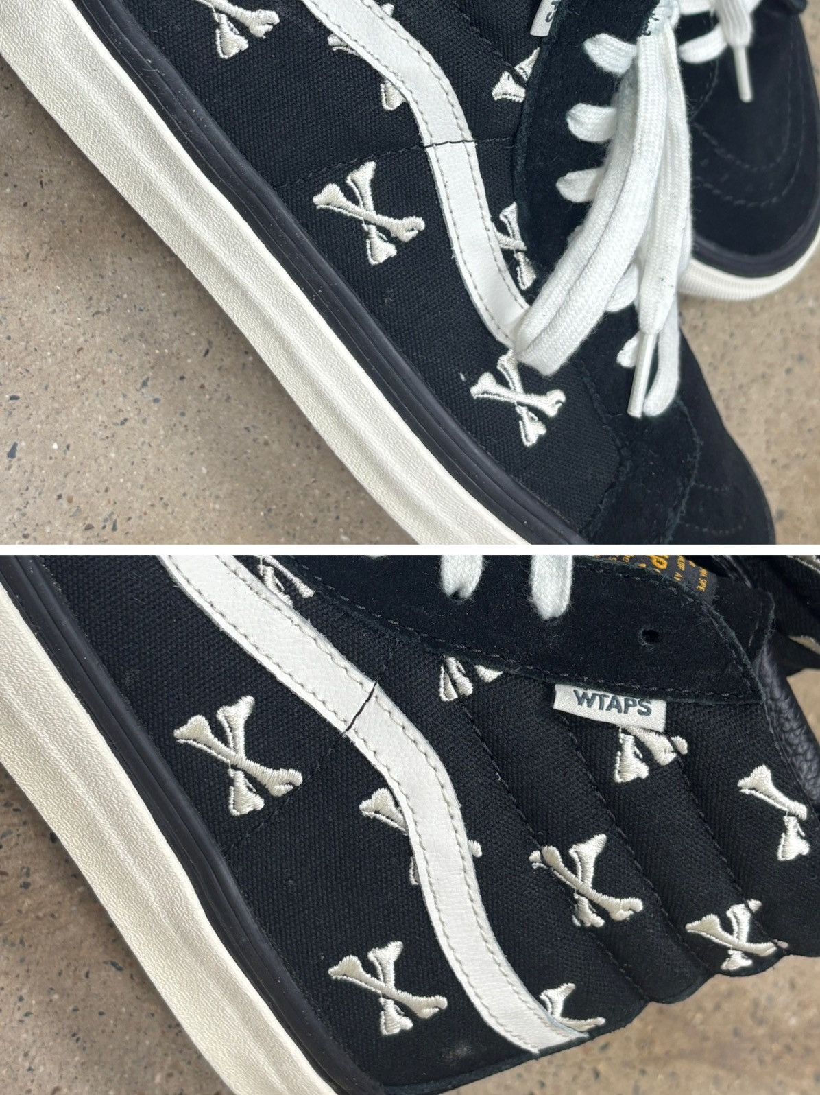 Vans × Wtaps Wtaps x Vans OG SK8 Hi Bones black Size US 10 / EU 43 - 5 Thumbnail