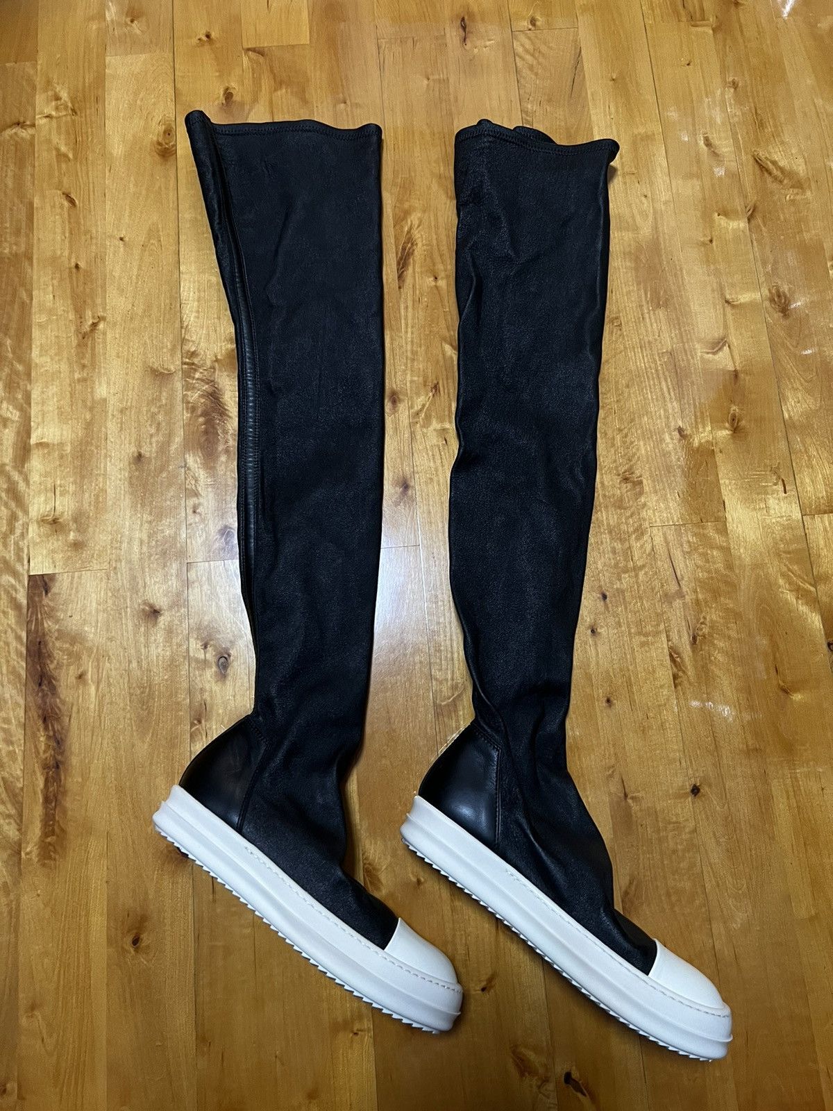 Rick Owens Rick owens mainline leather thigh high stocking sz 37.5 Size US 7.5 / IT 37.5 - 5 Thumbnail